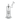 Front view of the clear Croia Glass 10" Dual Chamber Scientific Bubbler Tree Perc Glass Bong showing its vertical dual chambers and tree percolator against a white background