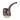 Side view of the Puffco Proxy Terrapipe – Ceramic Dry Pipe showing its brown speckled glaze, curved stem and unglazed sandy base on white.