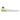 Angled side view of the white Dispoze-a-Bowl® 25 Pack: Fresh, Clean, & Convenient Smoking Pipes with Stainless Steel Bowl showing its tapered body and metal bowl.
