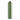Centered front view of the greenstone Pax Four Vaporizer showing its cylindrical body, single oval button, and tapered black mouthpiece on a white background.