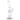Three-quarter view of the clear Hue - Jellyfish Bong Clear - 13" showing its dual percolator chambers and angled mouthpiece against a white background.