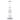 Straight-on view of the Hue - Jellyfish Bong Clear - 13" showing its clear glass double-chambered tube with twin percolator clusters and flared mouthpiece.