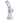 Angled close-up of the iridescent Dopezilla Gryphon Bent Neck Water Pipe 12.2" showing its bent neck, beaker base, and attached downstem.