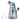 Angled close-up of the iridescent Dopezilla Sylph Dab Rig 7.7" showing its slanted mouthpiece, side joint, and bold vertical logo.