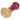 Angled close-up of the DankStop Colorful Spoon with Grips Pipe showing a textured red bulbous end and a translucent amber bowl with petal-like white patterns.