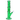 Side view of a green glass DankStop Twisted Straight Tube with Tree Perc standing on a white background, showing its flared mouthpiece, midsection tree perc and angled clear bowl.