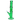 Vertical studio shot of a translucent rose-green DankStop Twisted Straight Tube with Tree Perc showing its angled joint and spiral neck.