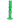 Front view of the green DankStop Twisted Straight Tube with Tree Perc showing its spiraled neck, cylindrical tree perc chamber, and flared base.