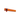 Side view of the amber Cactus MJ Arsenal Chillum shown on a white background, angled slightly with its mouthpiece to the right.