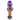 Top-down view of the DankStop Gold Fume Hammer Bubbler - 7 in. showing a purple-rimmed bowl and swirled multicolor glass stem and bulb.