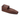 A side view of the Square Wood Pipe with Lid, showcasing its simple, rectangular shape and dark wood finish.