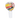 Close-up front view of the DankStop Curvy Piping Bowl - 14mm showing colorful yellow, red and black twisted cane patterns inside clear glass.