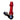 Two-tone metallic view of the DankStop Dankstop SNEAK-A-TOKE BOLT Pipe showing a vertical red threaded bolt and a horizontal silver threaded sleeve on a white background