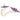 Angled top-down view of the DankStop Dankstop White Mustache Pipe showing a glossy white curved body with a removable translucent purple mustache mouthpiece.