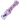 Angled close-up of the DankStop Frit Cone One Hitter - 3 in. showing a clear glass tube with swirled milky purple decoration and a raised purple dot.