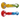 Front view of the Dankstop Tri-Color Frit Flat Spoon Pipe, featuring a colorful frit pattern within clear glass.