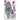Centered retail-pack view of the DankStop Egg With Tree Perk Blue Nectar Collector showing a green-topped glass insert through a clear blister and purple hexagon graphics on white backing.