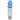 Close-up front view of the DankStop Mini Mosque Nectar Collector - 10mm showing a blue frosted top with two rounded side knobs and a clear ribbed glass body above a metal tip