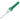 A close-up, angled view of the Dankstop Glass Straw, showcasing its clear glass construction and simple cylindrical shape.