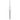 A straight-on view of the Dankstop Glass Straw, a clear, slender glass tube with a rounded end.
