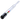 Angled close-up of the DankStop Dankstop Glass Straw with Beads showing a clear glass tube with a black mouthpiece and a row of small colored beads inside.