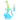 DankStop DankStop Tie-Dye Recycler Bong Blue Green