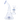 DankStop DankStop Bent Neck Reversable Bottom w/ Perc Bong Blue