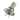 Angled close-up of the iridescent Cipher NOVA Replacement Mouthpiece - V2 showing its rainbow-finished cylindrical tip and grooved base against a white background