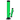 Tall, front-facing view of the dark green JM Plastics Double Trouble Straight Tube Acrylic Bong - 12 in. against a white background.
