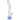 Front view of the 18-inch Titans Oceanus Water Pipe, showcasing its clear glass construction and sleek, curved design.