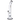 Front view of the 18-inch Titans Atlas Water Pipe, a clear glass piece with a classic beaker shape.