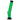 A straight-on view of the 12-inch JM Plastics Straight Tube Bent Neck with Grip and Carb Hole Acrylic Water Pipe, showing its green translucent body.