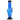 Front view of the 9-inch JM Plastics Skull Base with Carb Hole Acrylic Water Pipe, showing a clear blue skull-shaped base.