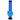 Front view of the 12-inch JM Plastics Large Bubble Base with Grip Acrylic Water Pipe, showcasing its clear blue construction.