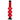 A front view of the 12-inch JM Plastics Triple Bubble Acrylic Water Pipe, showcasing its unique, stacked bubble design.