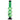 A front view of the 12-inch JM Plastics Triple Bubble Acrylic Water Pipe, showing its stacked, translucent green bubble design.