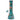Front view of the 12-inch Famous Design Floral Lush Beaker Water Pipe, showcasing a floral pattern on the clear glass.