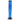 Straight-on view of the JM Plastics Flame Straight Tube with Carb Hole Acrylic Bong - 12 in., a tall blue tube with black flame graphics and a black round base.