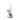 Front view of the Flower Vase Bong, a clear glass piece shaped like a vase with green liquid inside.