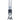 A front view of the 16-inch DankStop Beaker with Perc & Color Mouthpiece, featuring a blue mouthpiece and clear glass construction.