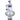 A front view of the 14-inch Tube-ular with Dual Perc Water Pipe, showcasing its clear glass construction and dual percolation system.