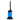 Front view of the JM Plastics Mini Hoser with Carb Hole acrylic water pipe, showing a clear blue tube on a black base.