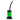 A front view of the JM Plastics Mini Hoser with Carb Hole acrylic water pipe, showcasing its clear construction and angled design.