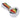 A detailed close-up of the Twisted Rasta & White Art Pipe, showing the swirling white and colorful glass pattern.