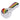 A slightly angled view of the 3.5-inch Twisted Rasta & White Art Pipe, showcasing its colorful, swirling glass design.