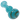 A three-inch Glass with Bubble Middle Hand Pipe shown in a close-up, angled view against a plain white background.