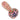 A close-up, angled view of the 3-inch Glass Colorful Fumed Hand Pipe, showcasing its vibrant, fumed glass design.