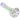 Angled close-up of the Cloud Cali Inc DankStop 3-inch Glass Tight Swirl Hand Pipe showing pale green and lavender swirl lines along its clear glass body.