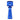 Top-down view of the Grateful Dead x Pulsar Geometric Glass Spoon Pipe | 4.25" showing a translucent cobalt blue glass spoon with embossed logo details against a white background