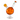 A studio shot of the Wish Ball Bong, featuring an orange glass orb with a clear neck and base against a plain white background.